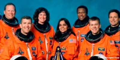 Foto dei sette astronauti morti durante il rientro sulla Terra del Columbia