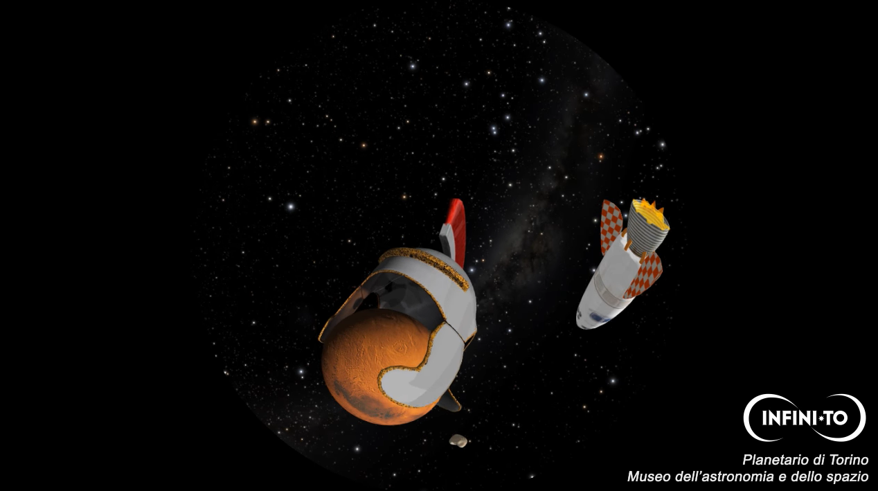 Screenshot dello spettacolo per bambini "Il circo del pianeti".