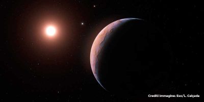 Immagine illustrata 3D di Proxima Centauri