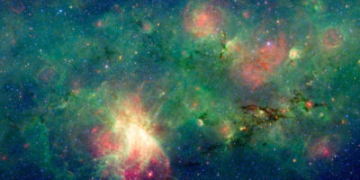 Immagine dell'Universo che mostra stelle in vari stadi della loro vita