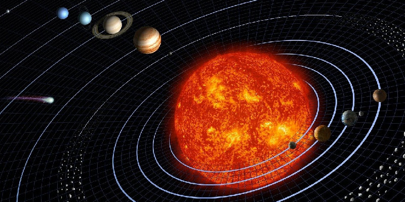 Rielaborazione in 3D del Sistema Solare