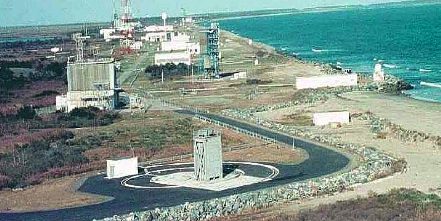 Veduta aerea della base di Wallops Island dove avvenne il lancio del San Marco 1